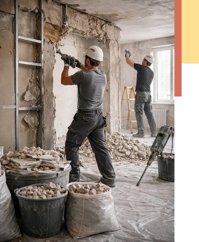 Демонтажные работы в Батайске от 2733 руб. — услуги и цена под ключ | ОТДЕЛОЧНИК-Бтс