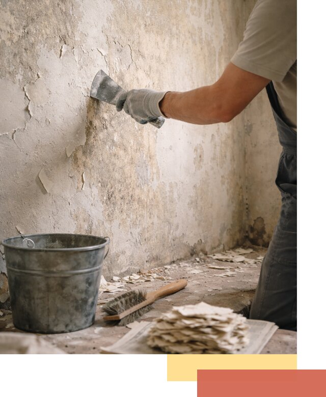 Удаление старой краски со стен в Батайске качественно и быстро