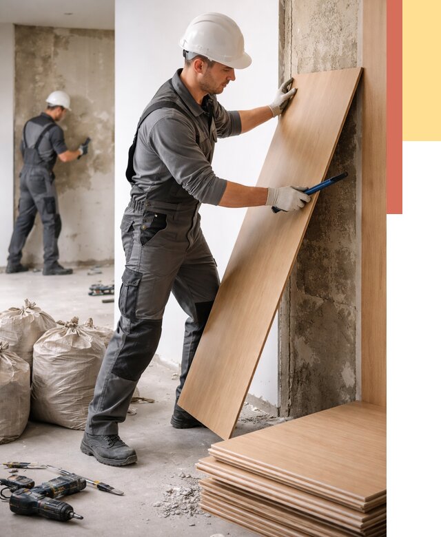 Демонтаж стеновых панелей в Батайске от 3542 руб. за м² быстро и недорого | ОТДЕЛОЧНИК-Бтс