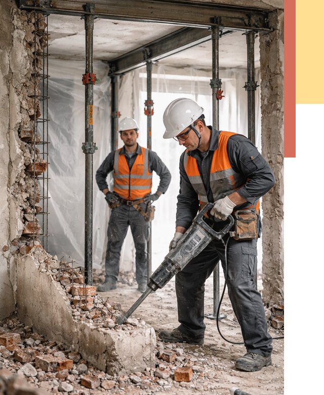 Снос несущих стен в Батайске от 10374 руб. — демонтаж несущей стены под ключ | ОТДЕЛОЧНИК-Бтс