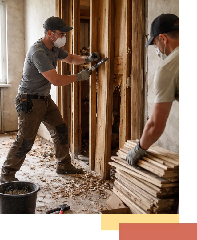 Демонтаж деревянных перегородок в Батайске быстро и аккуратно