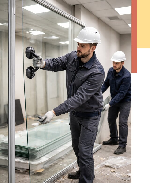 Демонтаж стеклянных перегородок в Батайске от 3239 руб. — быстро и недорого | ОТДЕЛОЧНИК-Бтс