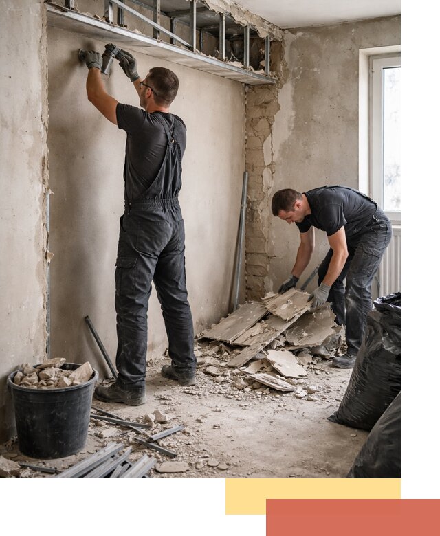 Демонтаж короба из гипсокартона в Батайске быстро и аккуратно