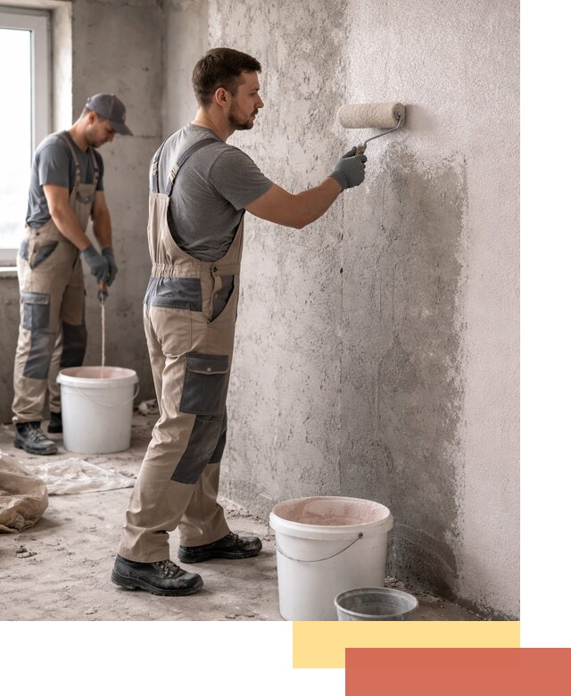 Нанесение бетоноконтакта на стены в Батайске для последующей отделки