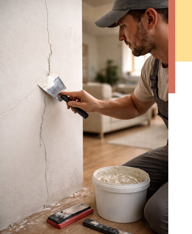 Заделка трещин и сколов в Батайске от 2480 руб. — быстро и недорого | ОТДЕЛОЧНИК-Бтс