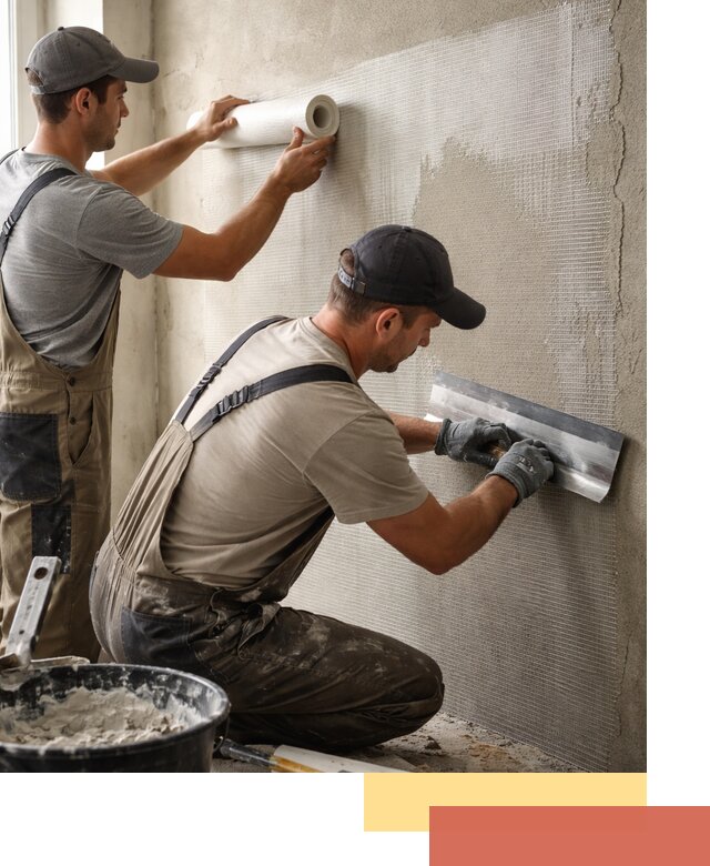 Армирование стен стеклосеткой в Батайске для прочной отделки