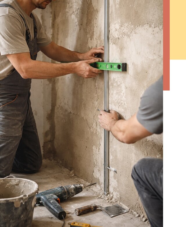 Установка штукатурных маяков в Батайске от 7085 руб. — быстро и недорого | ОТДЕЛОЧНИК-Бтс