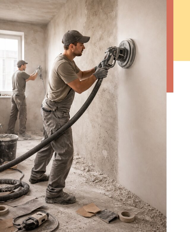 Шлифовка стен в Батайске от 1215 руб/м2 — быстро и недорого | ОТДЕЛОЧНИК-Бтс