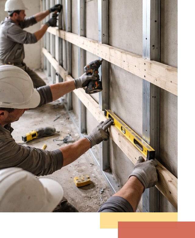 Устройство обрешетки под панели в Батайске