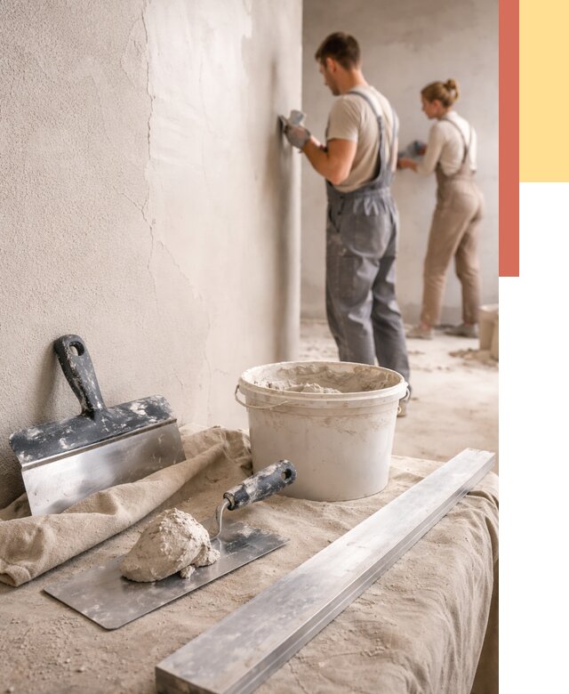 Штукатурка стен гипсовая в Батайске от 4554 руб/м2 — быстро и недорого | ОТДЕЛОЧНИК-Бтс