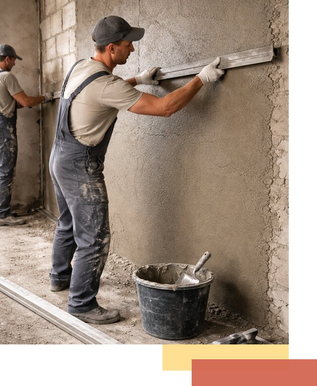 Штукатурка стен цементно-песчаная в Батайске профессионально