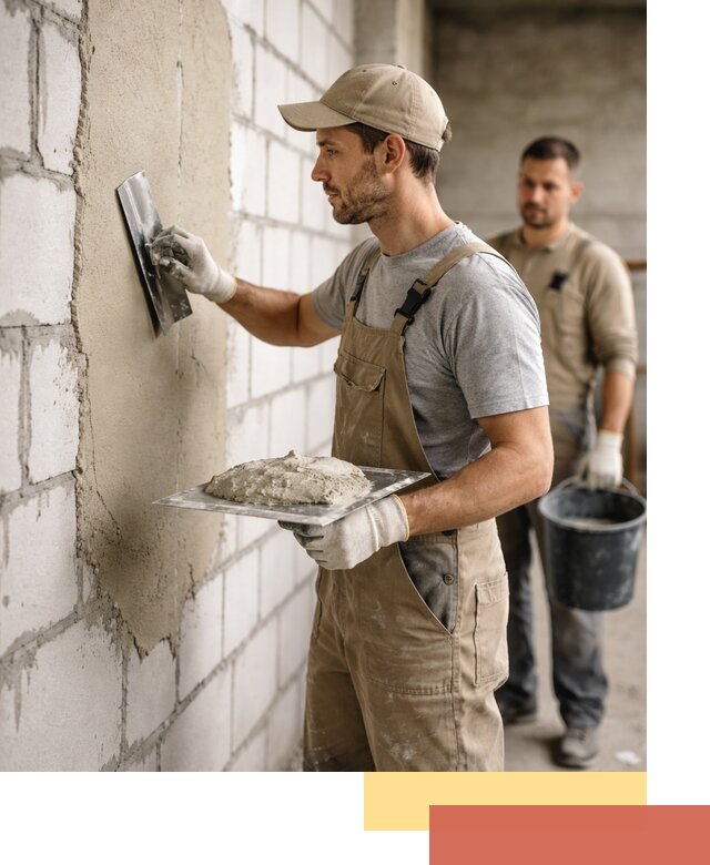 Штукатурка стен из газобетона в Батайске под ключ