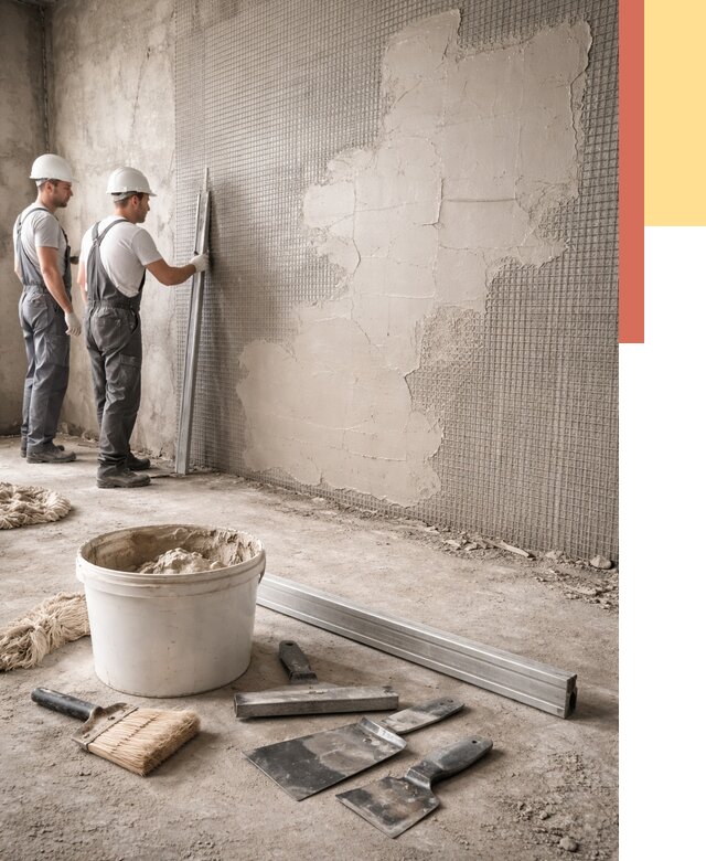 Штукатурка стен по сетке в Батайске от 5567 руб./м2 — быстро и недорого | ОТДЕЛОЧНИК-Бтс