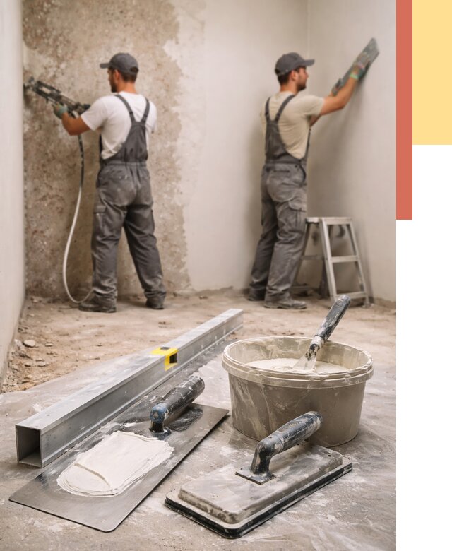 Штукатурка стен под обои в Батайске от 4554 руб./м2 — выравнивание под обои | ОТДЕЛОЧНИК-Бтс