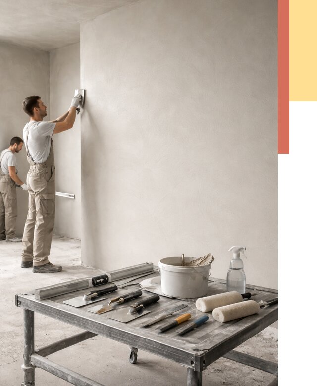 Штукатурка стен под покраску в Батайске от 4554 руб./м² — качественно и недорого | ОТДЕЛОЧНИК-Бтс