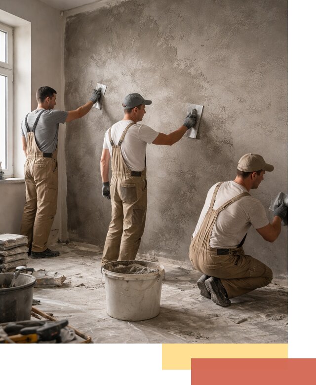 Декоративная штукатурка под бетон в Батайске для стен и потолков