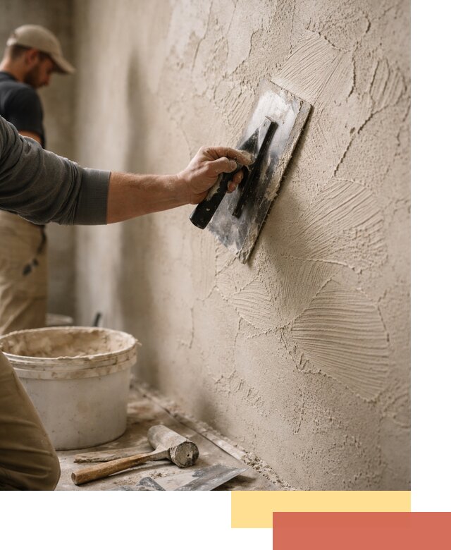 Фактурная штукатурка стен в Батайске — монтаж, отделка, реставрация