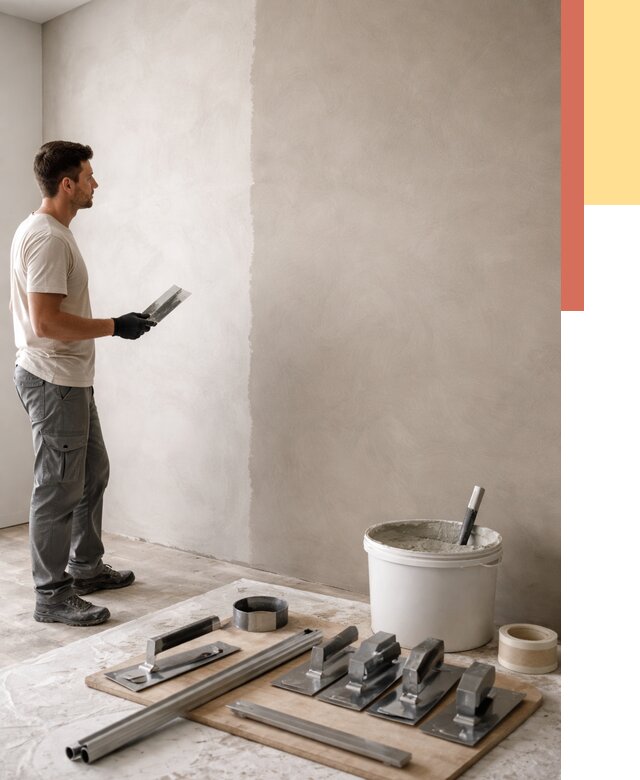 Нанесение микроцемента на стены в Батайске от 3239 руб./м2 под ключ | ОТДЕЛОЧНИК-Бтс