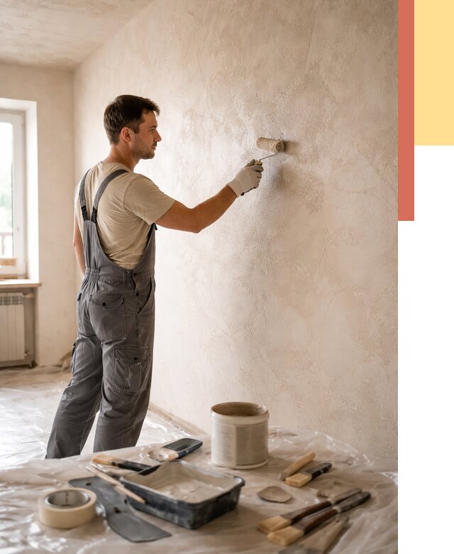 Нанесение лессирующей краски по декоративке в Батайске от 1771 руб. | ОТДЕЛОЧНИК-Бтс