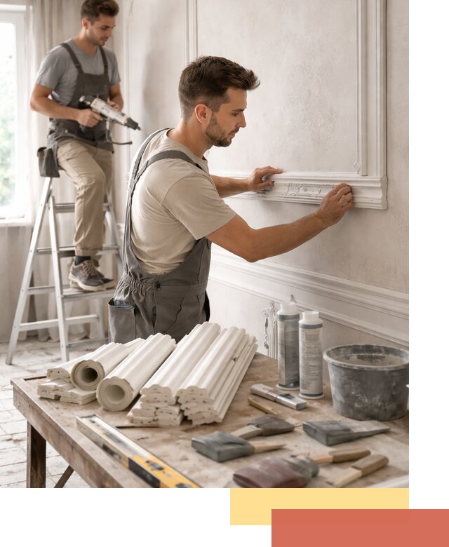 Монтаж лепнины на стены в Батайске профессионально и качественно