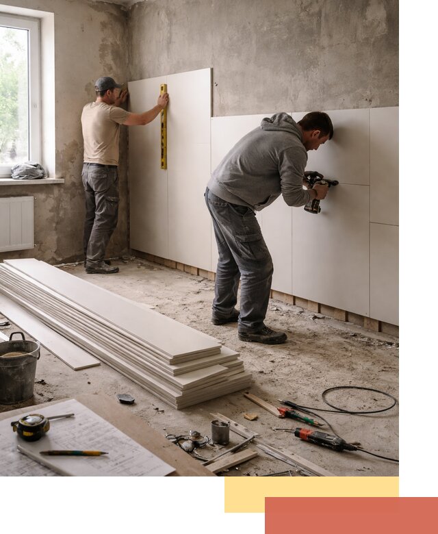 Монтаж ПВХ панелей на стены в Батайске качественно и быстро