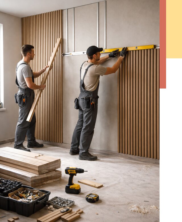 Монтаж реечных панелей на стены в Батайске от 1215 руб. — быстро и недорого | ОТДЕЛОЧНИК-Бтс