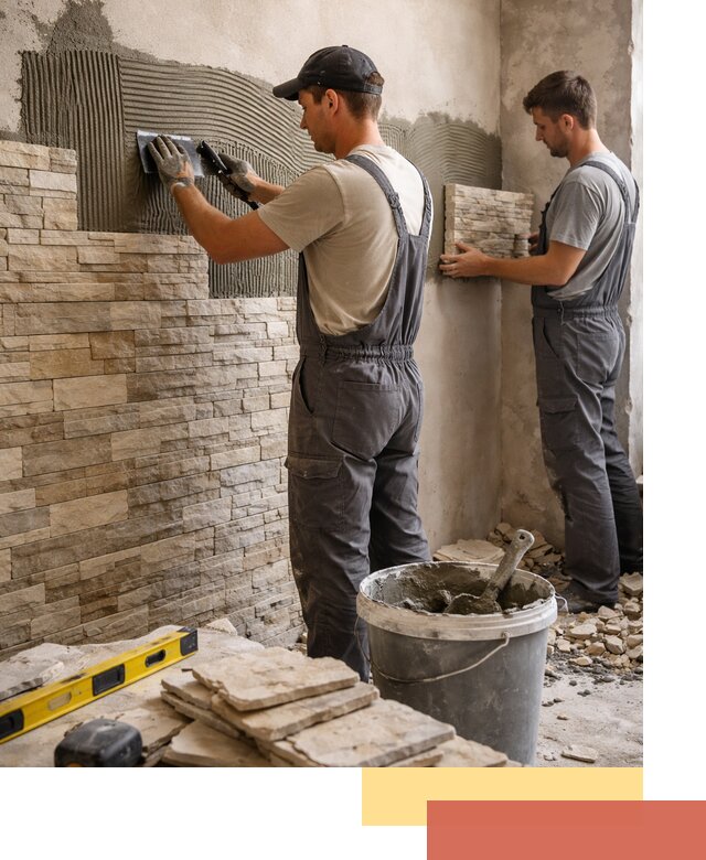 Монтаж искусственного камня в Батайске — облицовка стен и фасадов