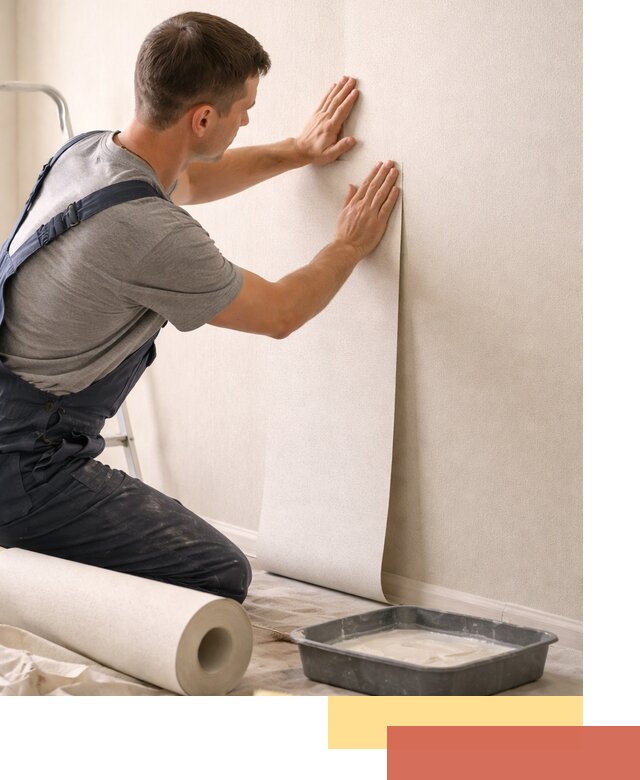 Поклейка флизелиновых обоев в Батайске качественно и быстро