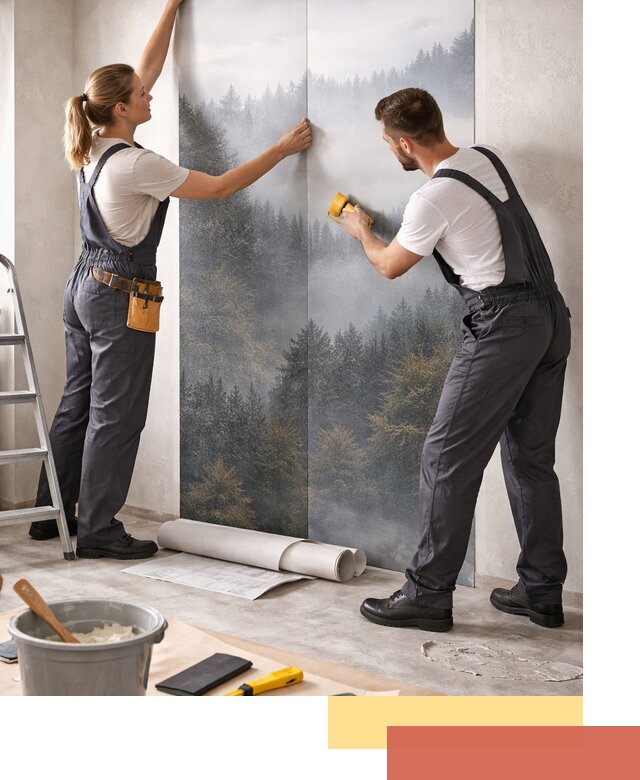 Поклейка фотообоев профессионально в Батайске под ключ