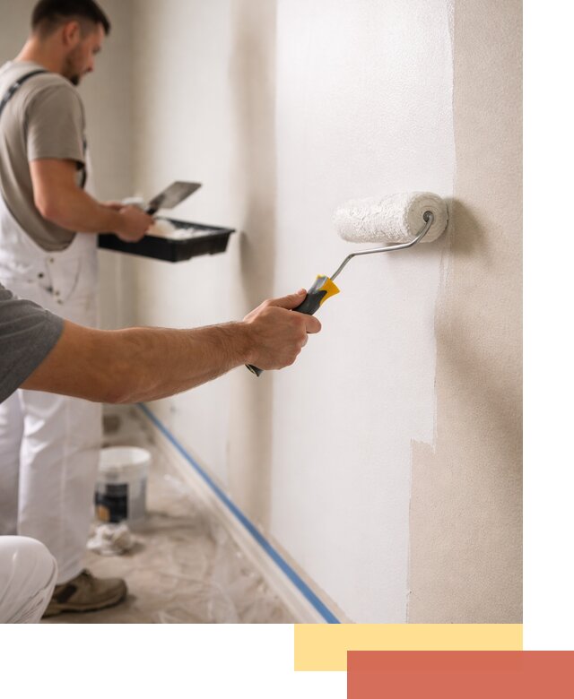 Покраска стен акриловой краской профессионально в Батайске