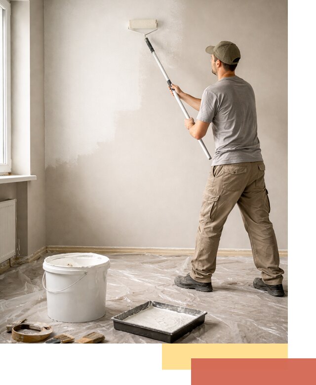 Покраска стен латексной краской в Батайске качественно и быстро