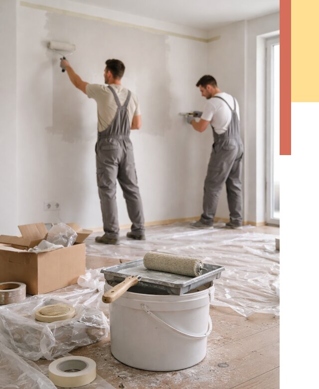 Покраска стен в квартире в Батайске от 2530 руб/м2 — быстро и недорого | ОТДЕЛОЧНИК-Бтс