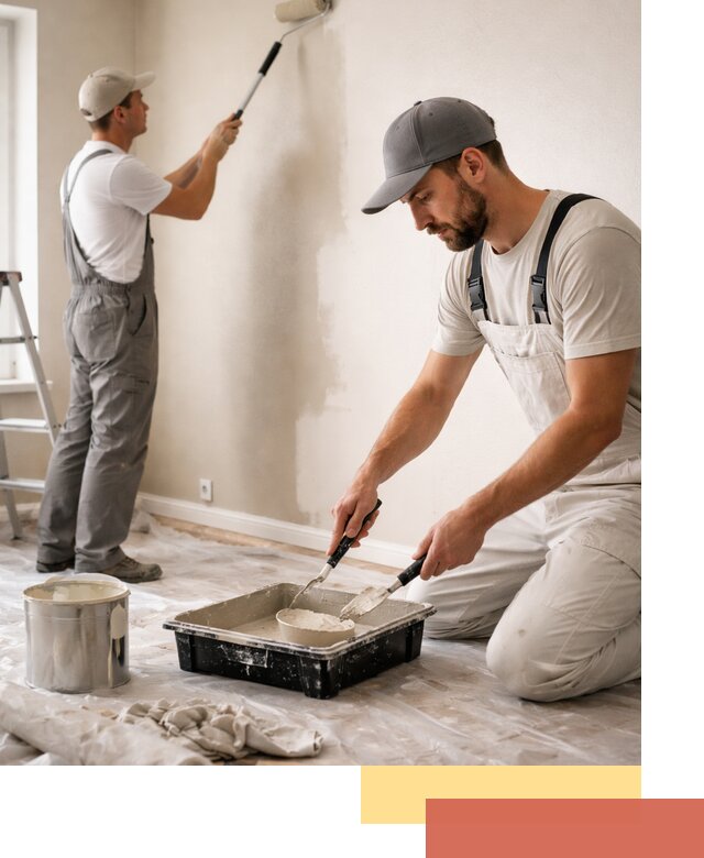 Покраска стен в квартире в Батайске — профессионально и аккуратно