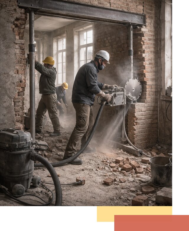 Прорезка проема в стене под дверной или оконный проем в Батайске