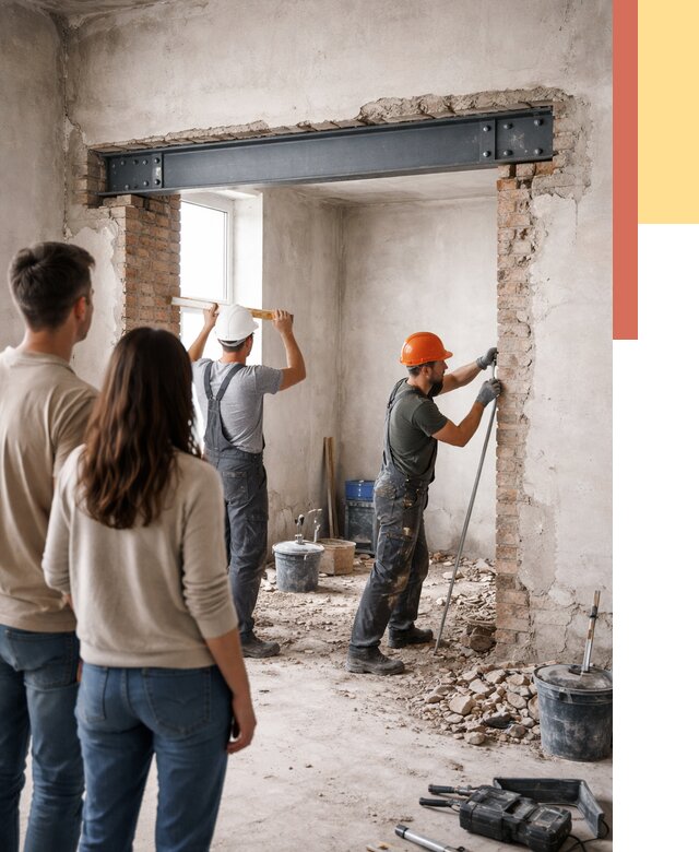 Усиление проема в стене в Батайске от 9615 руб. — усиление дверного проема металлоконструкцией | ОТДЕЛОЧНИК-Бтс