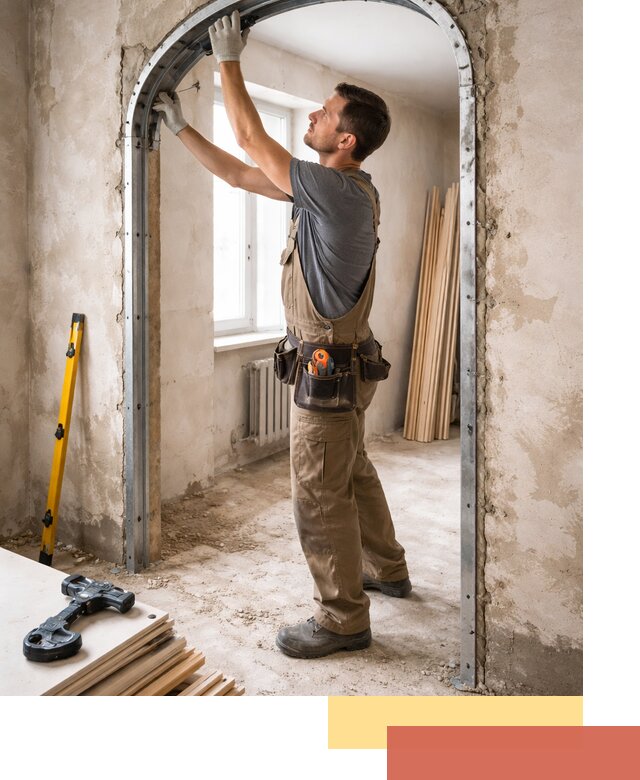 Устройство арочного проема в Батайске под ключ