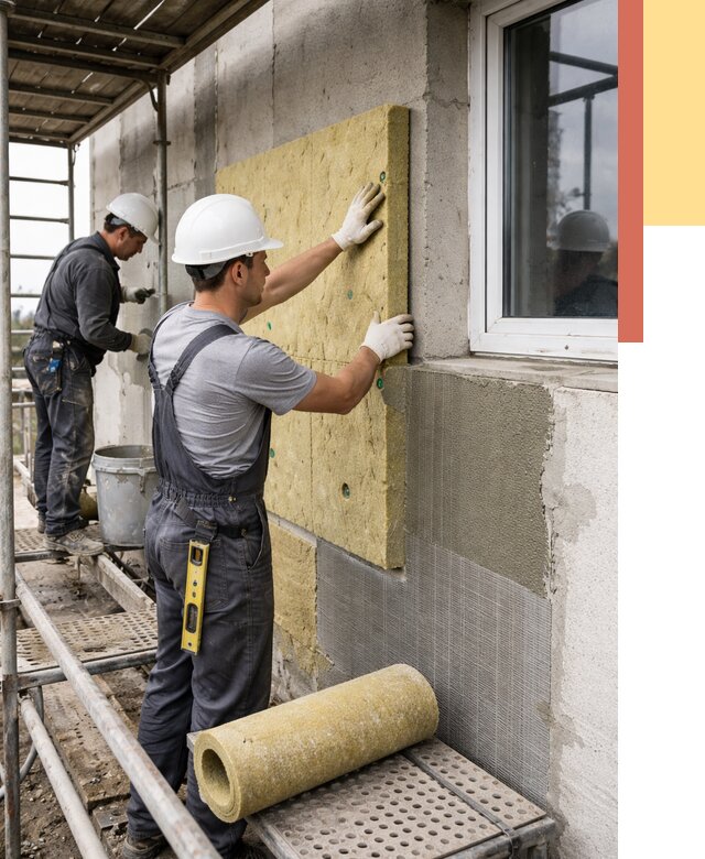 Утепление стен в Батайске от 4352 руб. под ключ — быстро и недорого | ОТДЕЛОЧНИК-Бтс