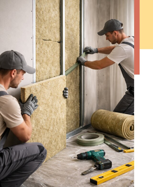 Шумоизоляция стен в Батайске под ключ от 1872 руб. | ОТДЕЛОЧНИК-Бтс