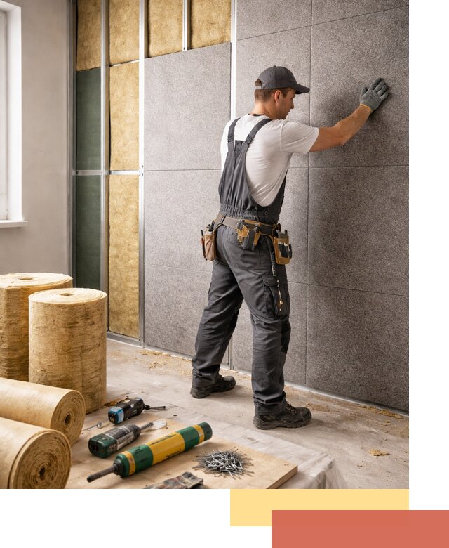 Профессиональная шумоизоляция стен в Батайске для квартиры и офиса