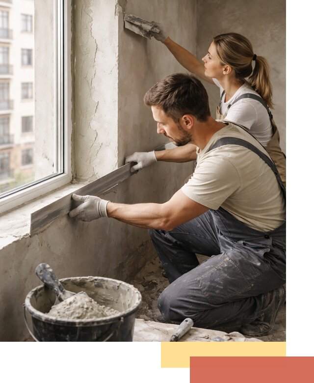 Штукатурка откосов дверей и окон профессионально в Батайске