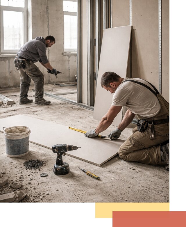 Кладка перегородок из ПГП под ключ в Батайске