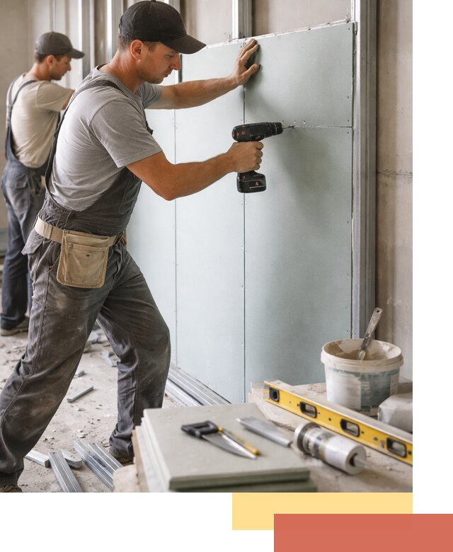 Кладка влагостойких перегородок ПГП в Батайске