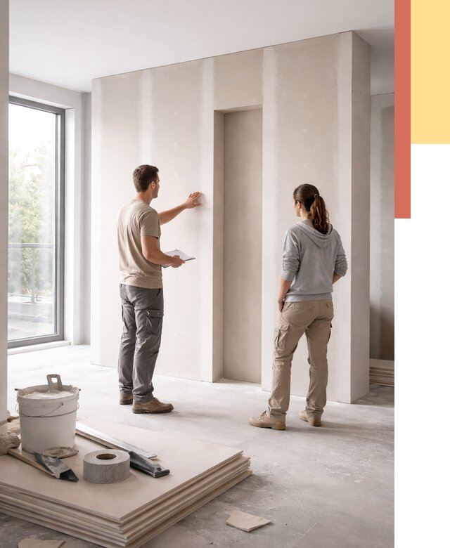 Зонирующая перегородка из гипсокартона в Батайске от 2834 руб. под ключ | ОТДЕЛОЧНИК-Бтс