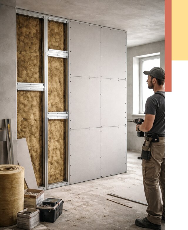 Усиленная перегородка под навеску в Батайске от 12955 руб. — монтаж под ключ | ОТДЕЛОЧНИК-Бтс