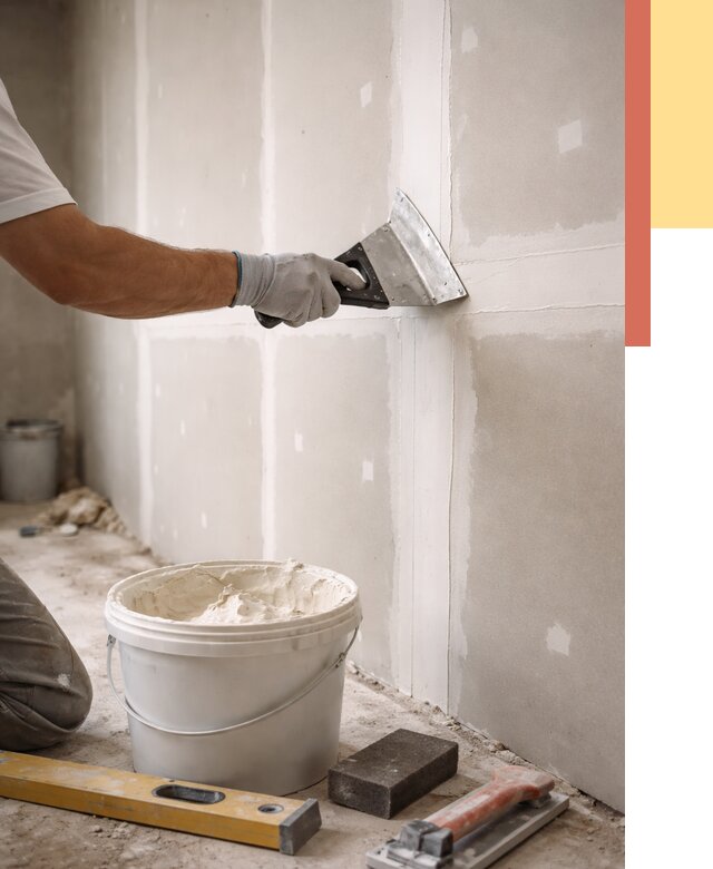 Шпаклевка перегородок из гипсокартона в Батайске от 2530 руб. — услуги ОТДЕЛОЧНИК-Бтс