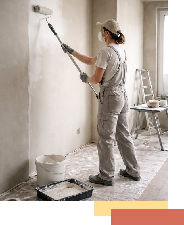 Покраска перегородок из гипсокартона в Батайске качественно и недорого