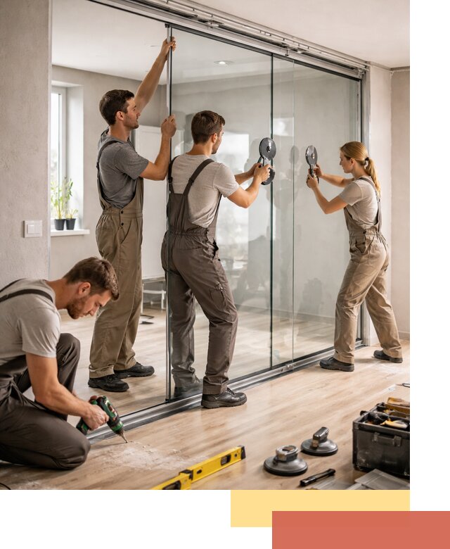 Изготовление стеклянных перегородок на заказ в Батайске