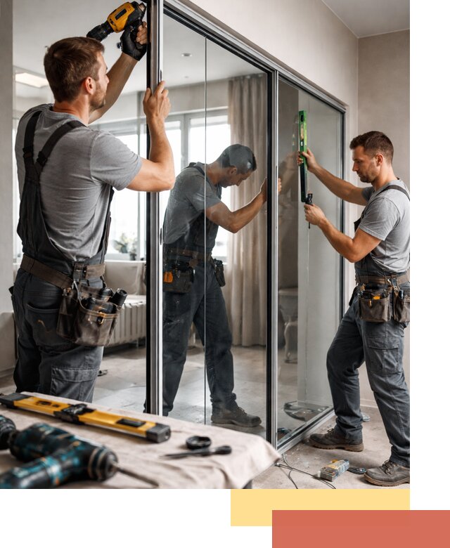 Каркасные стеклянные перегородки под ключ в Батайске