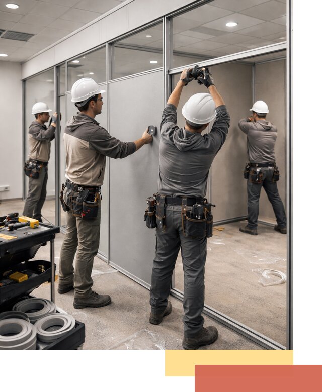 Мобильные офисные перегородки под ключ в Батайске