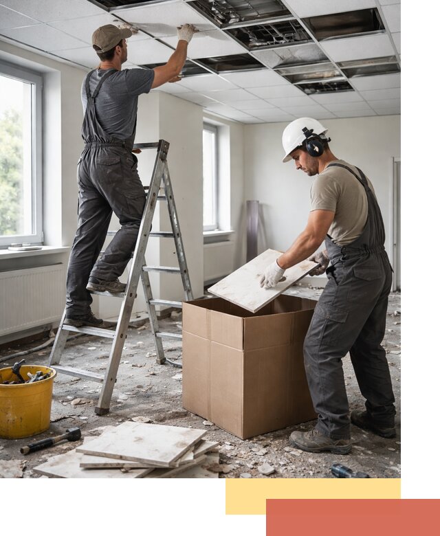 Демонтаж потолочной плитки в Батайске быстро и аккуратно